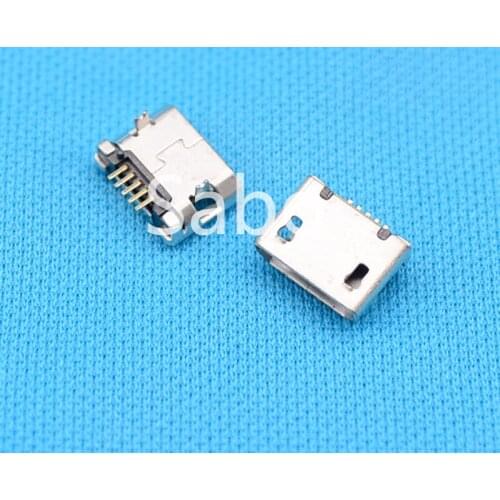 10pcs Micro USB 5P,5-pin Micro USB Jack,5Pins Micro USB Connector for Tail Charging mobile phone A-07