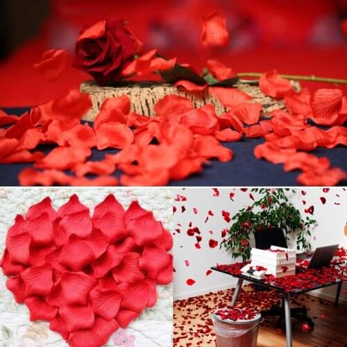 1000pcs/lot Wedding Party Accessories Artificial Flower Rose Petal Fake Petals Marriage Decoration For Valentine supplies