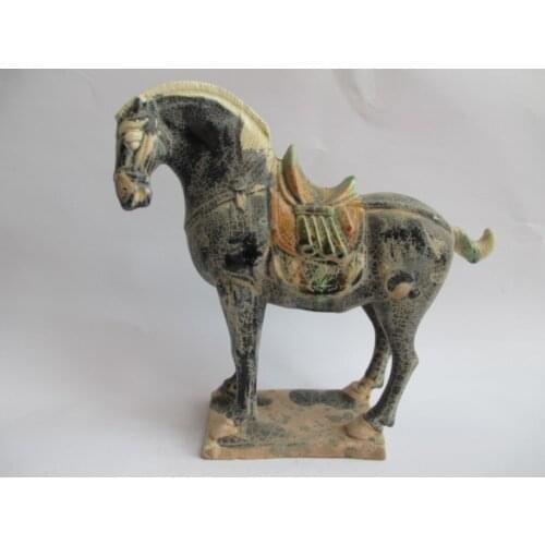 21 cm /tang sancai pottery and porcelain in ancient China, the horse