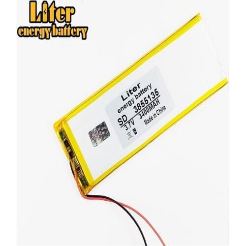 3855135 3.7V 3400mah Lithium polymer Battery with Protection Board For PDA Tablet PCs Digital Products