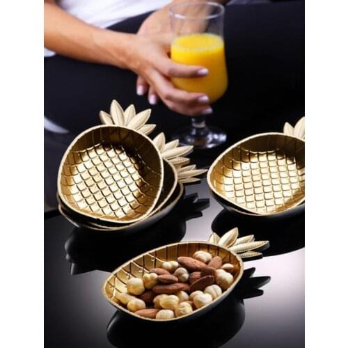 6 Pieces Pineapple Snack Tableware Table Cake Plate Set Dining Multipurpose Plates Appetizers Dish Kitchen Dishes Tray