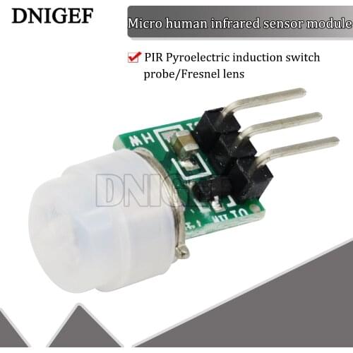 DNIGEF 1PCS Mini AM312 Adjust IR Pyroelectric Infrared Mini PIR module Motion Sensor De Bracket for arduino