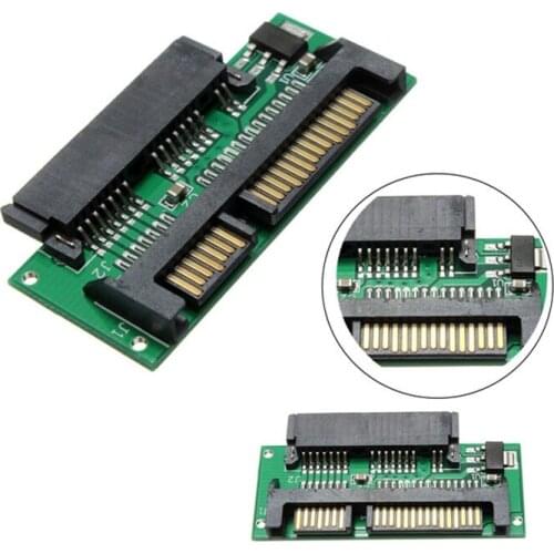 Eunaimee 5pcs 1.8 Micro Sata 7+7+2pin 16-Pin SSD Female to 2.5 Sata 7+15pin Male Adapter for ssd to sata