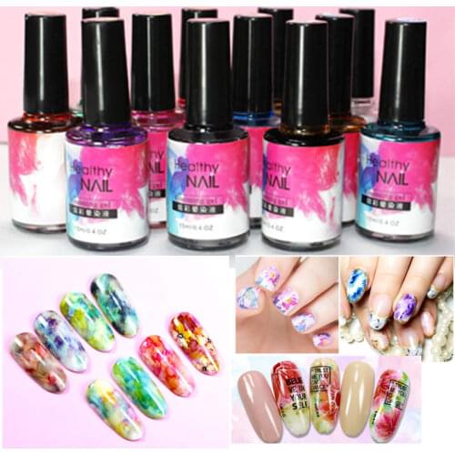 12pcs/lot 15ML Blossom Nail Gel Nail Art DIY Magic Blooming Effect Flower Gel Polish Soak Off UV Nail Glue Gel Varnish