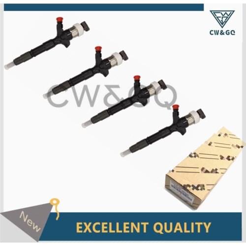 4Pcs 2KD-FTV injector 23670-09360 For injection diesel TOYOTA HILUX 23670-0L070 095000-8740 095000-7761 HIACE V2.5 D4D