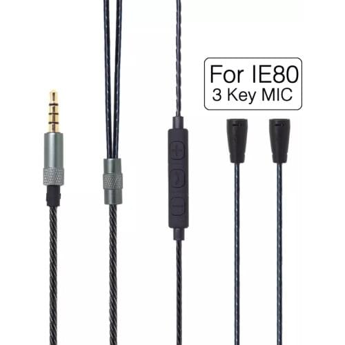 For Sennheiser IE8 IE80 IE8I Ocean Heartline IE has microphone headphone cable Upgrade line