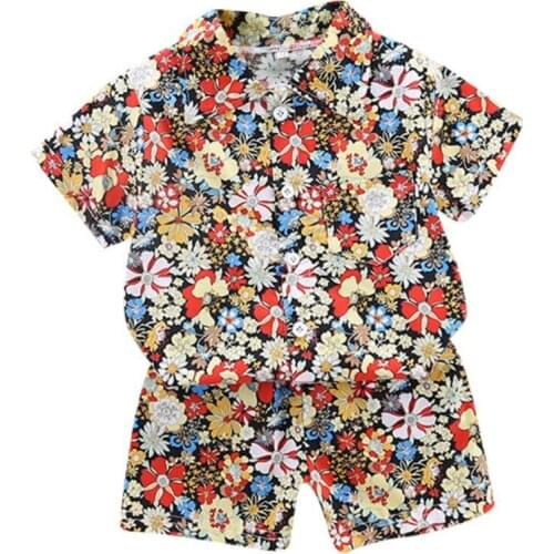 Infant Boys Clothes Suits Holiday Style Print Boys Clothing Sets T- Shirt+Pants Casual Suits Toddler Boys Clothing Set