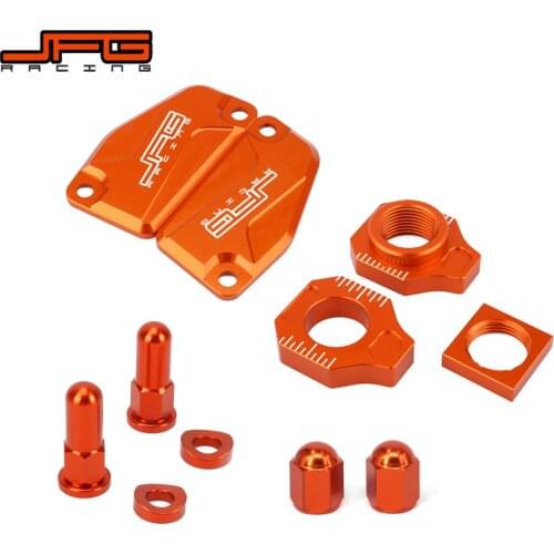 Motorcycle CNC Clutch Brake Reservoir Cover Axle Block For KTM FREERIDE 250F 18-19 250R 14-17 350 12-17 SX85 15-20 TC85 15-19