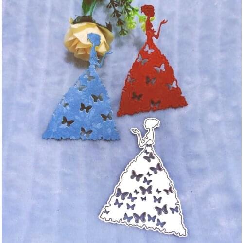 Beautiful woman Metal Cutting Dies for DIY Scrapbooking Album Paper Cards Decorative Crafts Embossing Die Cuts