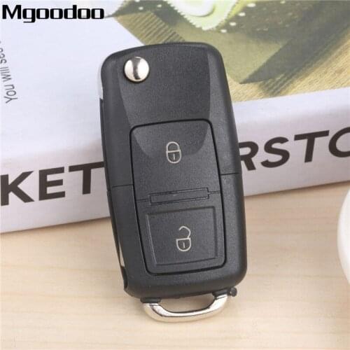 Mgoodoo 2 Buttons Car Remote Smart Control Key for 1J0959753CT Fob Case 433MHz ID48 Chip For VOLKSWAGEN Bora Polo Golf MK4