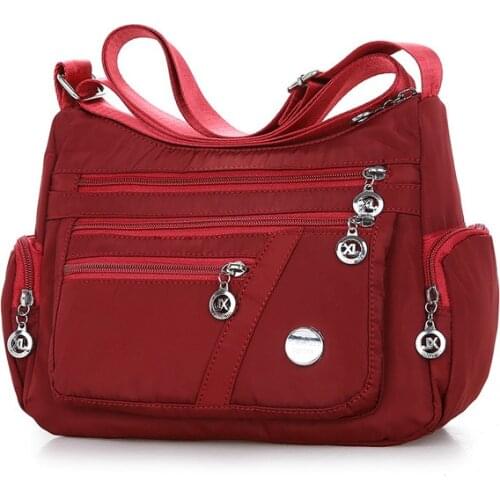 Fashion Women Shoulder Messenger Bag Waterproof Nylon Oxford Crossbody Bag Handbags Large Capacity Travel Bags Purse