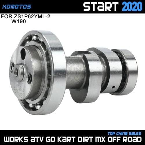 Motorcycle Engine Cam Shaft Camshaft For 62mm Bore ZongShen ZS 190cc Z190 W190 1P62YML-2 Engine Dirt Pit Bike Atv Quad Parts