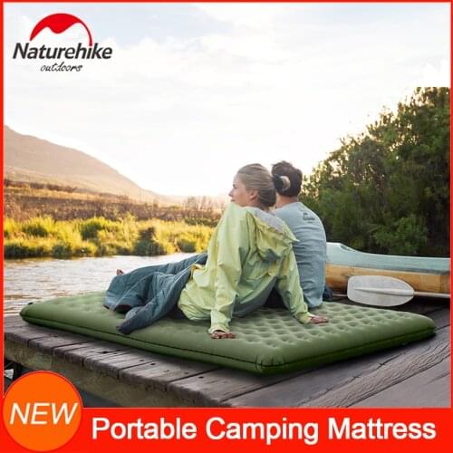 NatureHike Inflatable Sleeping Pad 2-Person Camping Mat Portable Air mattress Thick Waterproof Sleeping Cushion Dampproof Pad