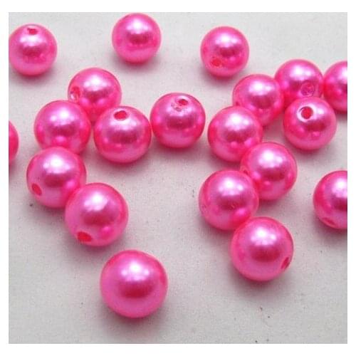 Wholesale Acrylic Pearl Imitation Round Beads For DIY Jewelry Making 6mm 8mm 10mm 12mm