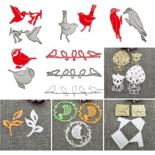 Birds Metal Cutting Dies For Scrapbooking DIY Album Stamp Paper Card Embossing Decor Craft New Dies for 2021