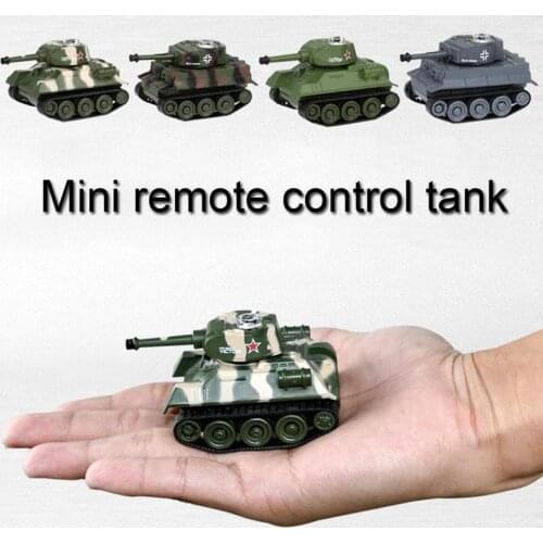 RC Battle Tank Toys Childrens Wireless Mini Electric Simulation Car Tank Remote Remote Power Control Toy Model Battery Con S4T7