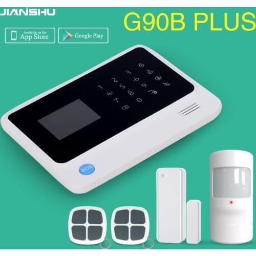 Free shipping from Russian Spain 3g gsm wifi alarm Android IOS mobile phone control smart home burglar alarm system
