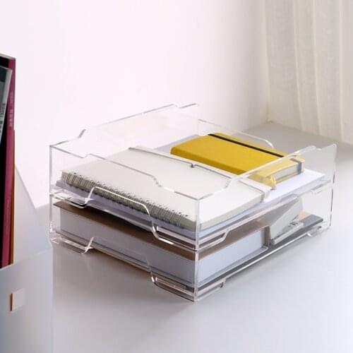 Top Quality Simple Portrait Multi-Pocket Holders A4 Leaflet Organizer Desk Tray Stationery Organizer Office