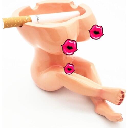 NEWYEARNEW Cool Beauty Ashtray Cylinder Creative Home Living Room Fashion Bar Decoration Boyfriend Birthday Gift