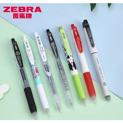 Japan ZEBRA Pen JJ15 Press Neutral Pen Set 5 / Retro Color Black Quick Dry Combination Affordable Pack Limited Edition Pen 0.5mm