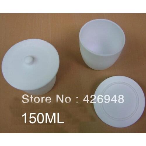 150ml,ETFE FEP crucible, F4 beakers with cover,Chemistry Laboratory PTFE,Acid Alkali Resistance
