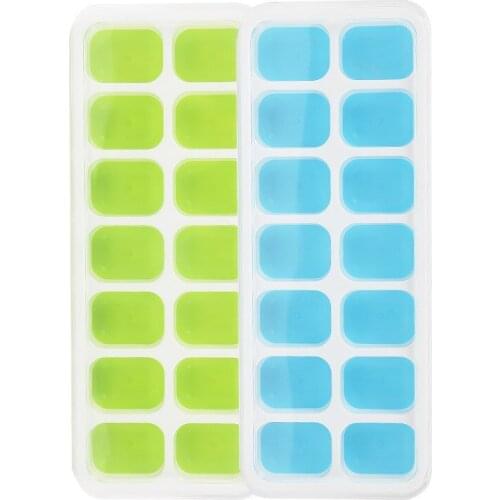 4 pieces Grid ice mold Silicone mold ice cube Ice with tray woven Kitchen gadgets silicone ice cube tray whiskey