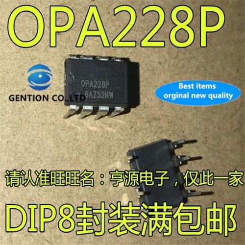 5Pcs OPA228 OPA228PA OPA228P Operational amplifier chip DIP8 in stock 100% new and original