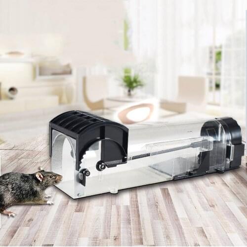Automatic Humane Live Mouse Trap No Kill Animal Pet Control Cage Reusable Mice Rodent Catcher Automatic Lock Mousetrap Rat Traps