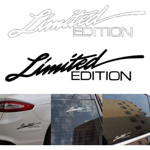 Car Sticker 3D 16CM*3.8CM LIMITED EDITION Creative Vinyl Decal Funny Carbon Fiber Stickers On Car Auto Styling Decal Accessories