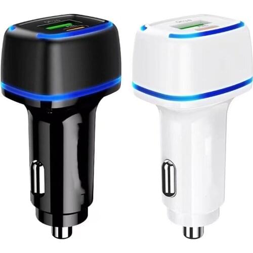 QC3.0PD Car Charger Multi-Function Cigarette Lighter Conversion Dual USB Port Adapter Fast Charging Phone Quick Charger