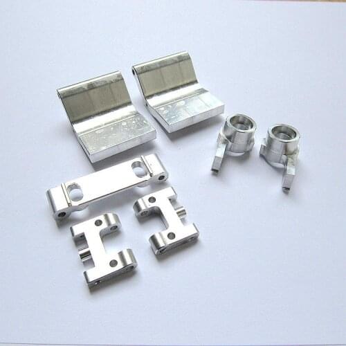 WPL D12 RC Car spare parts upgrade Metal Steering cup upper lower swing arm seat