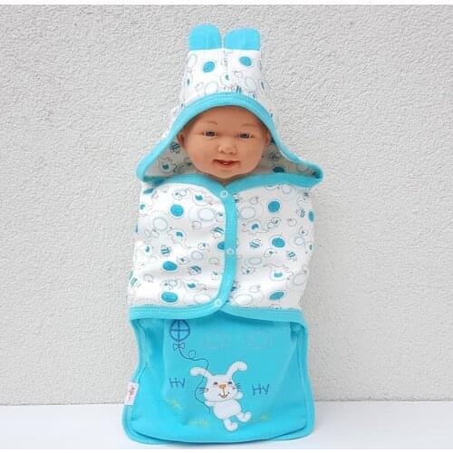 Tavşanlı Turquoise Male Baby Swaddle Blanket