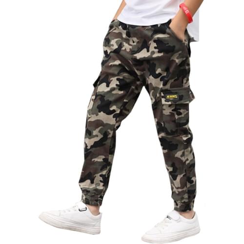 Big Size 4-14 Yrs Pants Teenage Boy Clothing Kids Camouflage Trousers Kids Pants Boys Trousers Camo Pants Boys Military Pants