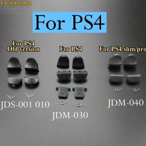 ChengHaoRan 2sets/lot New JDS 030 JDM-030 JDM-040 L2 R2 L1 R1 Trigger Button with Springs For PS4 controller JDS-040