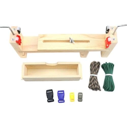 Wooden Paracord Jig Bracelet Maker Paracord Tool Kit Accessories, Durable, Easy to Operate