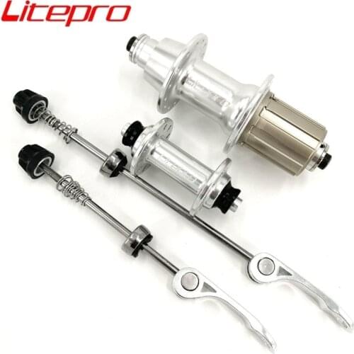 New Litepro Cump V Brake Hub 2Bearing O.L.D 74mm/130mm 20/28 Hole 406 451 Wheelset 16/18 Inch Folding Bike Modified Accessorie