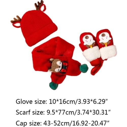 Three-piece Hats Scarf Gloves Set Children Hat Winter Warm Knitted Hat Autumn Winter Gilr And Boy Fashion Sets DXAA