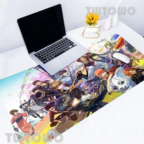 Beautiful Anime Gintama Japan Anime Computer Hot Sell Mouse Pad Gamer Anti-slip Anime Carpet Office Decoration Mouse Mat