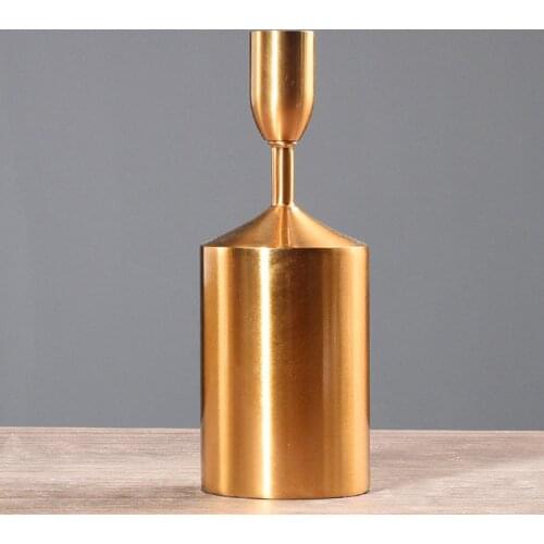 Creative Candle Holder Stand Metal Christmas Nordic Decoration Home Gold Candle Holders Stick Mumluk Candelabra Light 50KO205