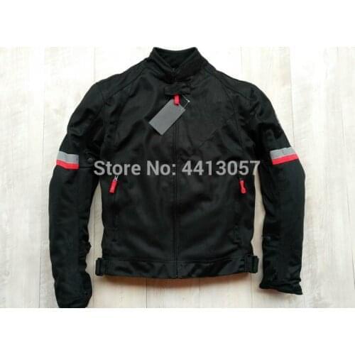 Summer Mesh Black Jacket For Honda Windproof Motorcycle Off-road Racing Motocross Jackets with Protector