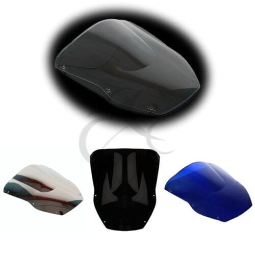 Motorcycle Windshield Windscreen Dual Bubble For KAWASAKI Ninja ZX12R ZX-12R 2000 2001