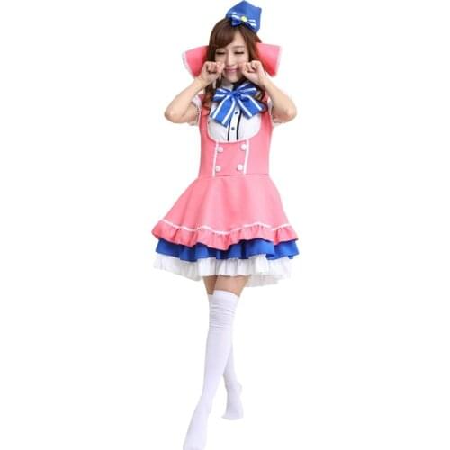 Lovelive womens sweet awaken Kotori Minami Sonoda Umi Rin Hoshizora cosplay costume Apron dress