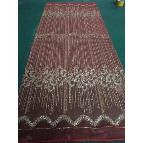 Fashion french net lace fabric SYJ-9127with glued glitter tulle guipure lace fabric 5 yards/lot