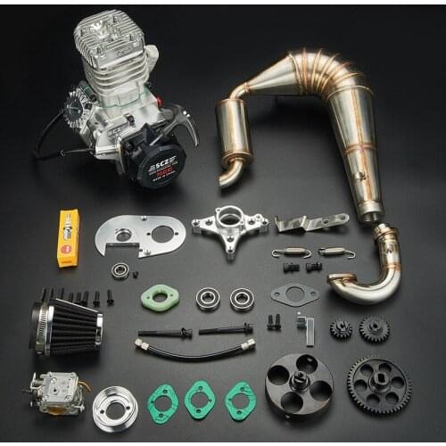 Area SCZ Alloy 70CC engine powerful + Pipe + WJ71 cab for HPI KM Rovan Baja 5b 5T 5SC 1/5
