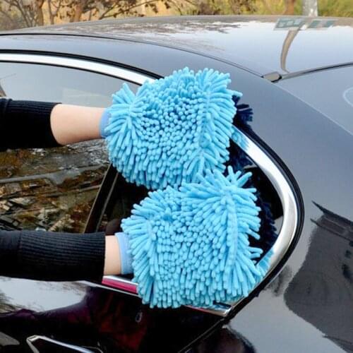 Soft absorption high density car cleaning car wash gloves for Porsche Cayenne Macan Macan S Panamera Cayman Carrera Porsche911