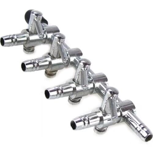 Stainless Steel Oxygen Lever Pump Aquarium Air Flow Tube Air Distributor Aquarium Control Valve Durable Air Splitter