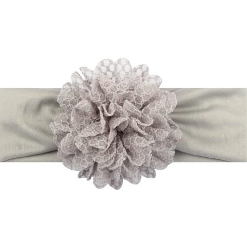 2018 New 10Pcs Girls Headband Newborn Beautiful Hairband Mesh Grid Flower Lace Headband Children Hair Accessories