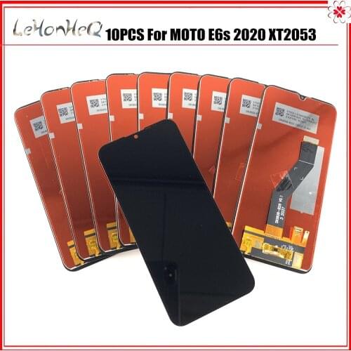Wholesale 10 Piece/Lot Original E6S LCD For Motorola MOTO E6s 2020 LCD Screen Touch Assembly For MOTO E6S LCD Screen XT2053-1/2