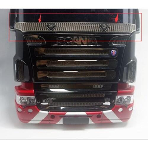 R/C scania truck front window decorative protective mesh for tamiya 1/14th scale rc scania r620 56323 r470 tractor trailer truck