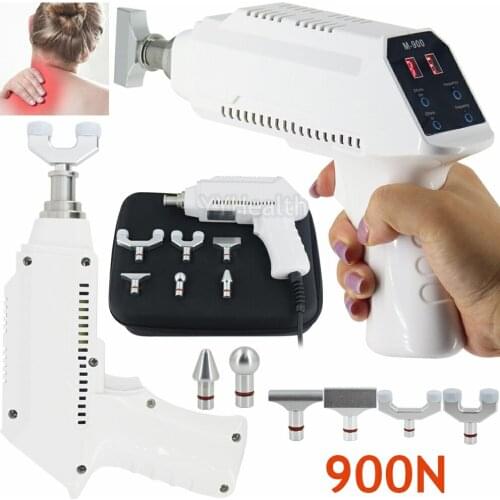 Adjustable Electric Correction Gun Intensity Therapy Instrument 900N Top Quality 6 Head Portable Chiropractic Massage Gun